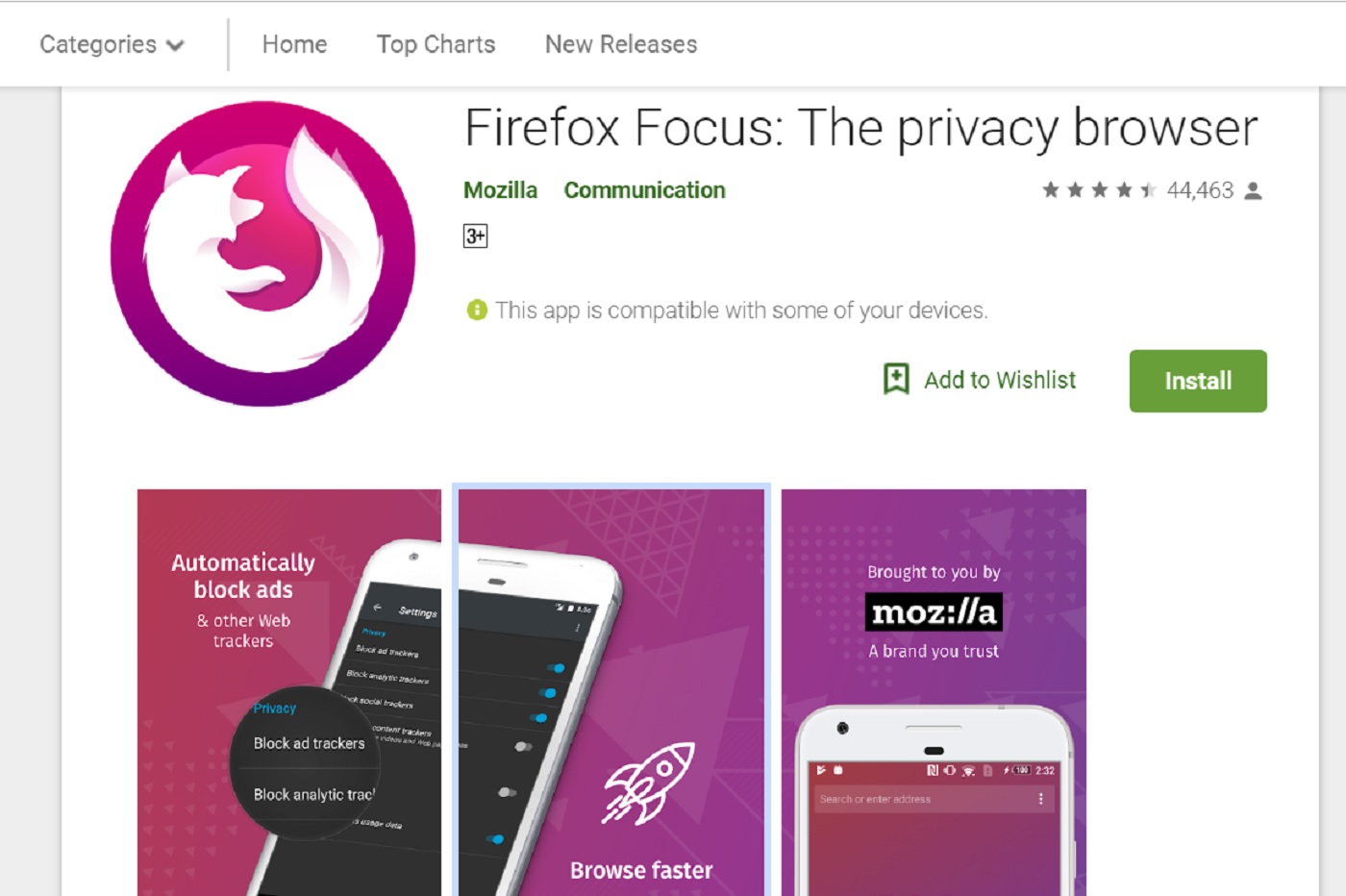 Firefox Focus devrait avoir un bloqueur de publicités natif