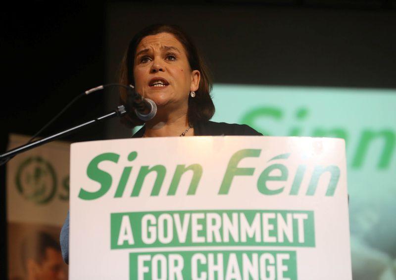 Le Sinn Fein irlandais demande une place au gouvernement lors d’un rassemblement à Dublin