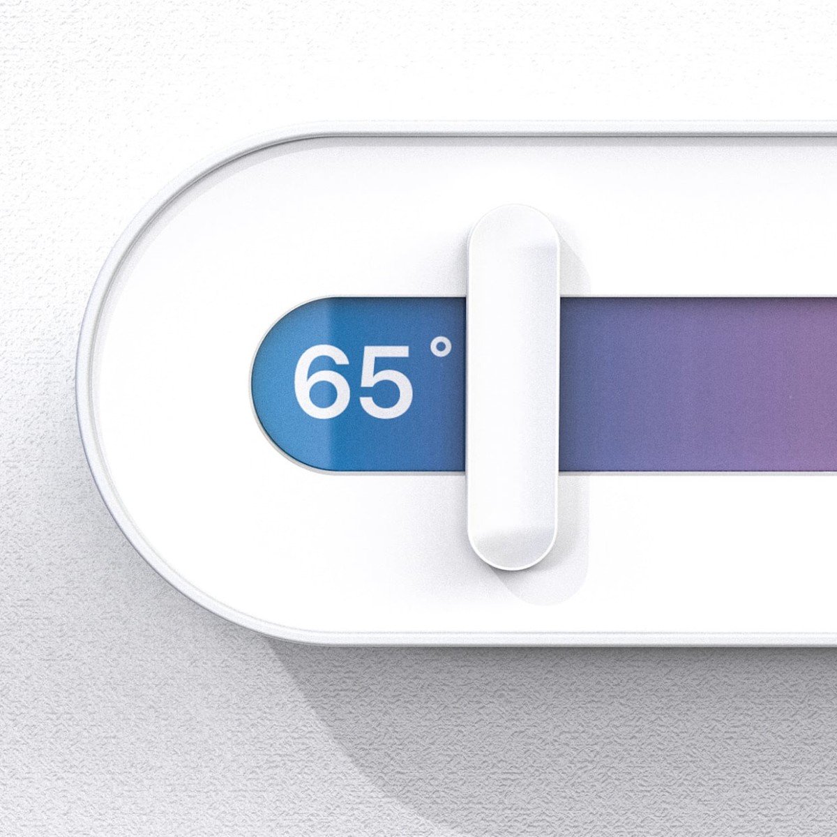 Ce thermostat minimaliste utilise un écran OLED clair