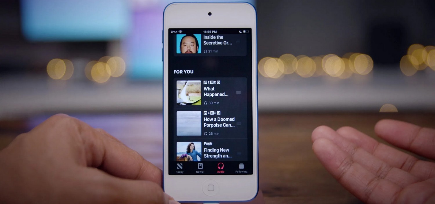 iOS 13.5.5 beta apporte des histoires audio aux abonnés d’Apple News +