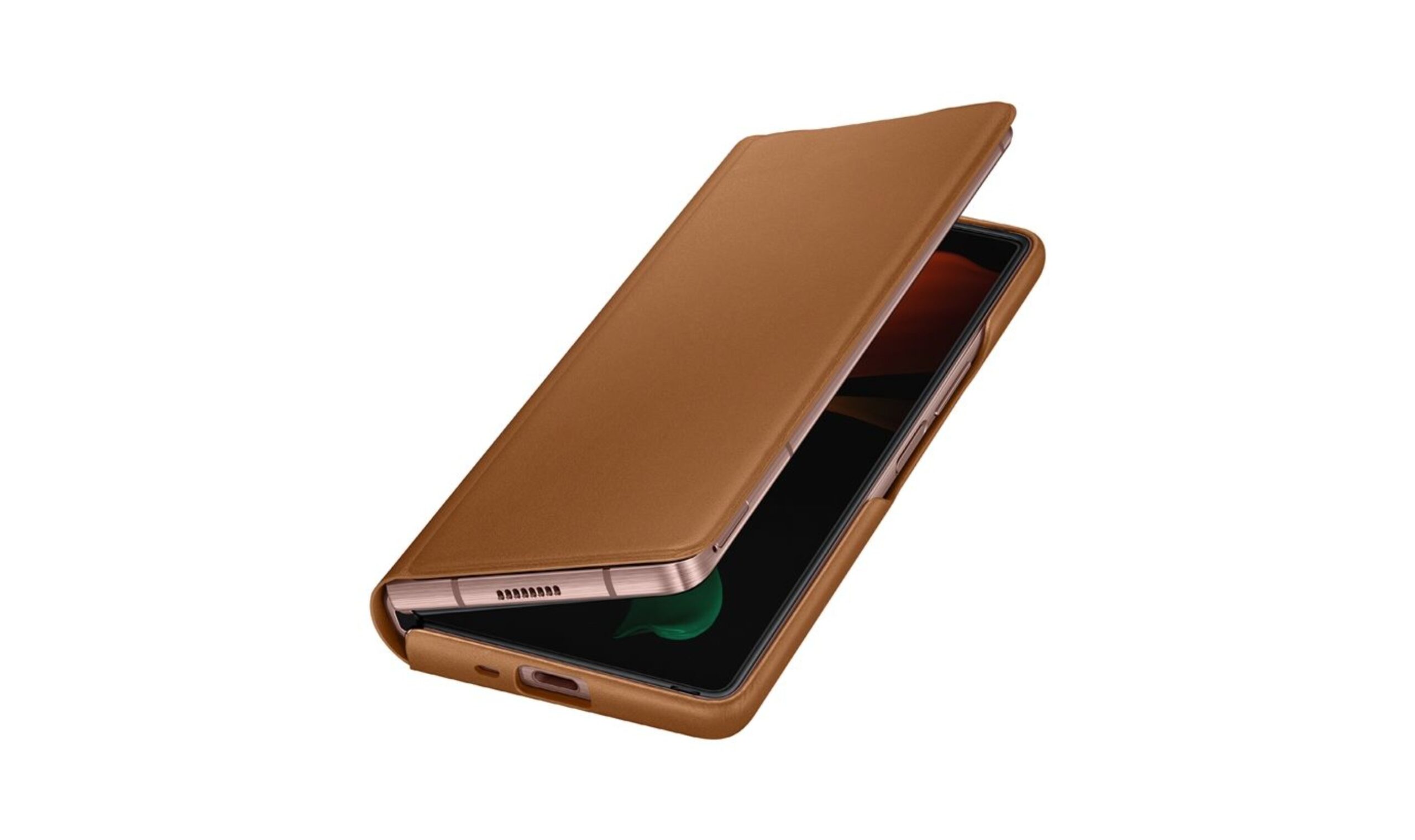 Le nouvel étui en cuir officiel pour Galaxy Z Fold2 offre une protection complète