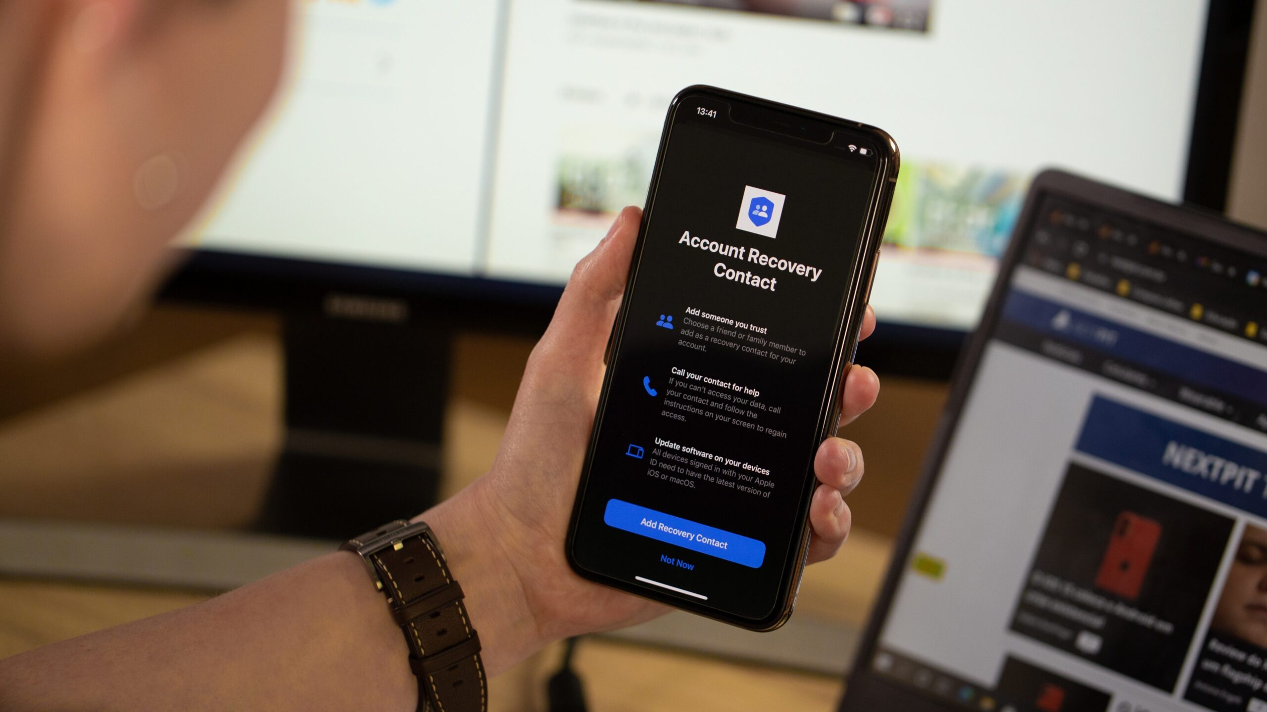Comment fonctionne le contact de récupération de compte dans iOS 15