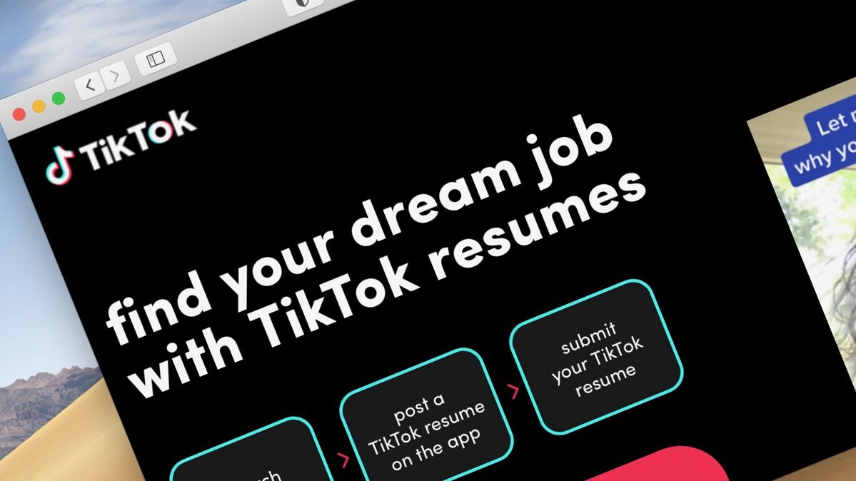 Vous pouvez maintenant soumettre un CV d’emploi via TikTok