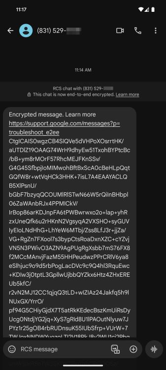 Les utilisateurs de Google Messages sont touchés par des SMS de spam RCS