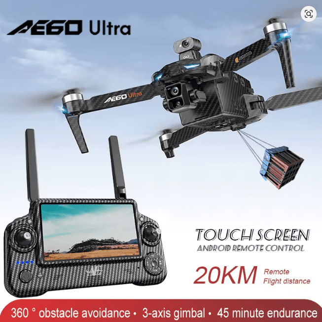AE60 Ultra : le drone économique offre un enregistrement 4K, un téléobjectif 5x et même une fonction de largage de charge utile