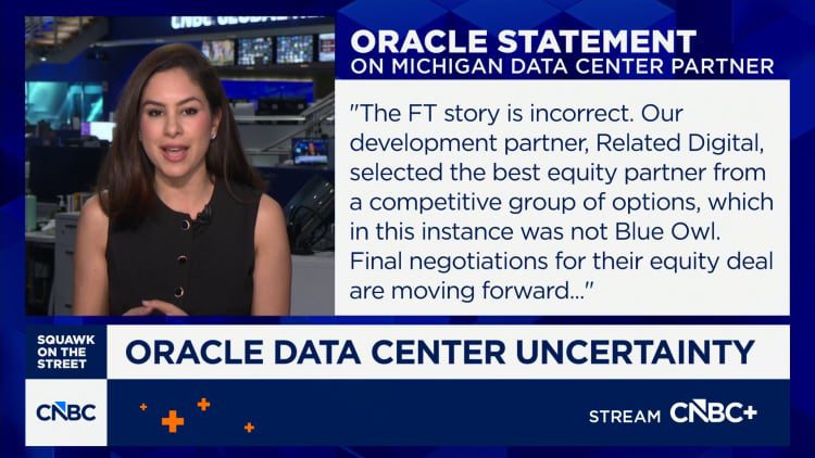 Les actions d&rsquo;Oracle chutent alors que Blue Owl Capital retire un centre de données de 10 milliards de dollars